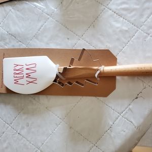 Rae dunn christmas spatula and cookie cutter
